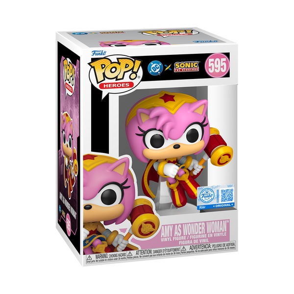 Cindy Robinson signed Funko Special Edition Sonic the Hedgehog Amy as Wonder Woman Funko Pop! # 595 (Pre-Order)