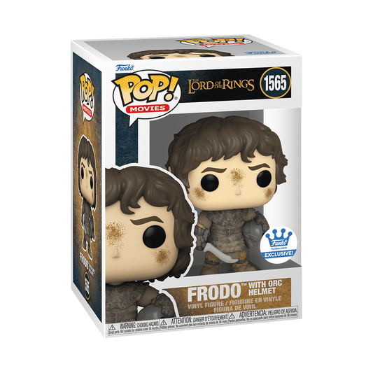 Elijah Wood signed LOTR Funko.com Exclusive Frodo with Orc Helmet Funko Pop! #1565