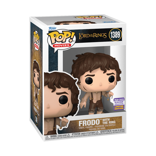 Elijah Wood signed LOTR Summer Convention 23' LE Frodo with The Ring Funko Pop! #1389