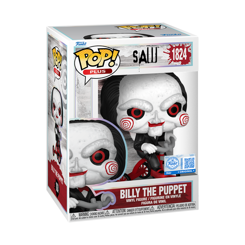 Tobin Bell Signed Saw Billy The Puppet Funko Special Edition Funko Pop! #1824 (Pre-Order)