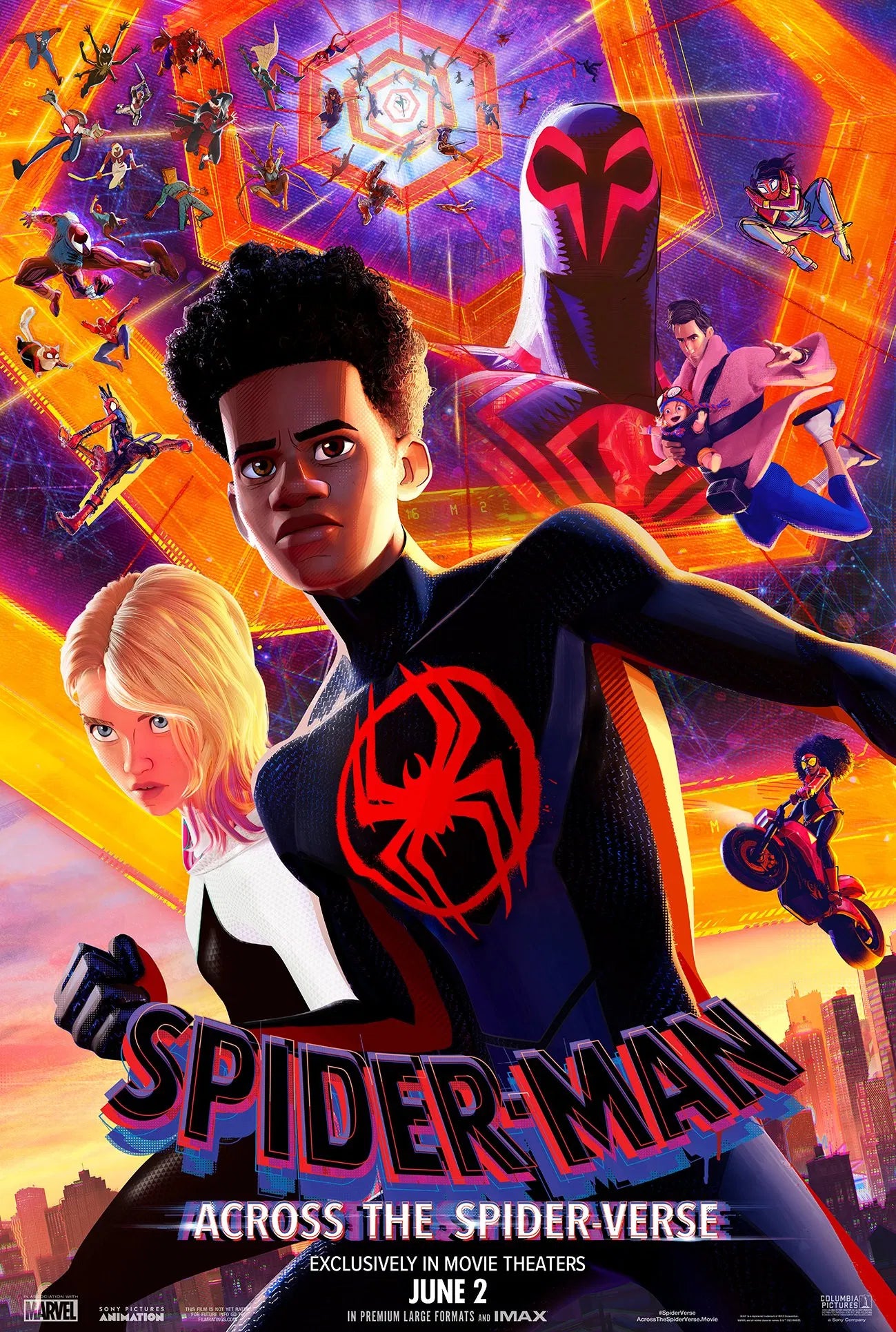 Shameik Moore signed Spider-Man Across The Spider-Verse Poster Image #1 (8x10, 11x17) Pre-Order