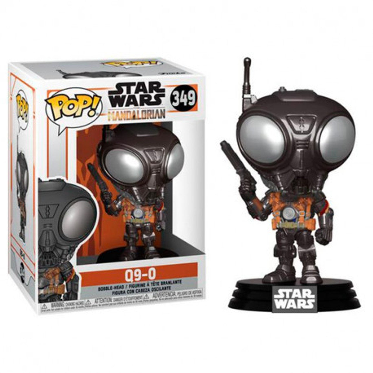 Chris Bartlett signed STAR WARS The Mandalorian Q9-0 Funko Pop! #349