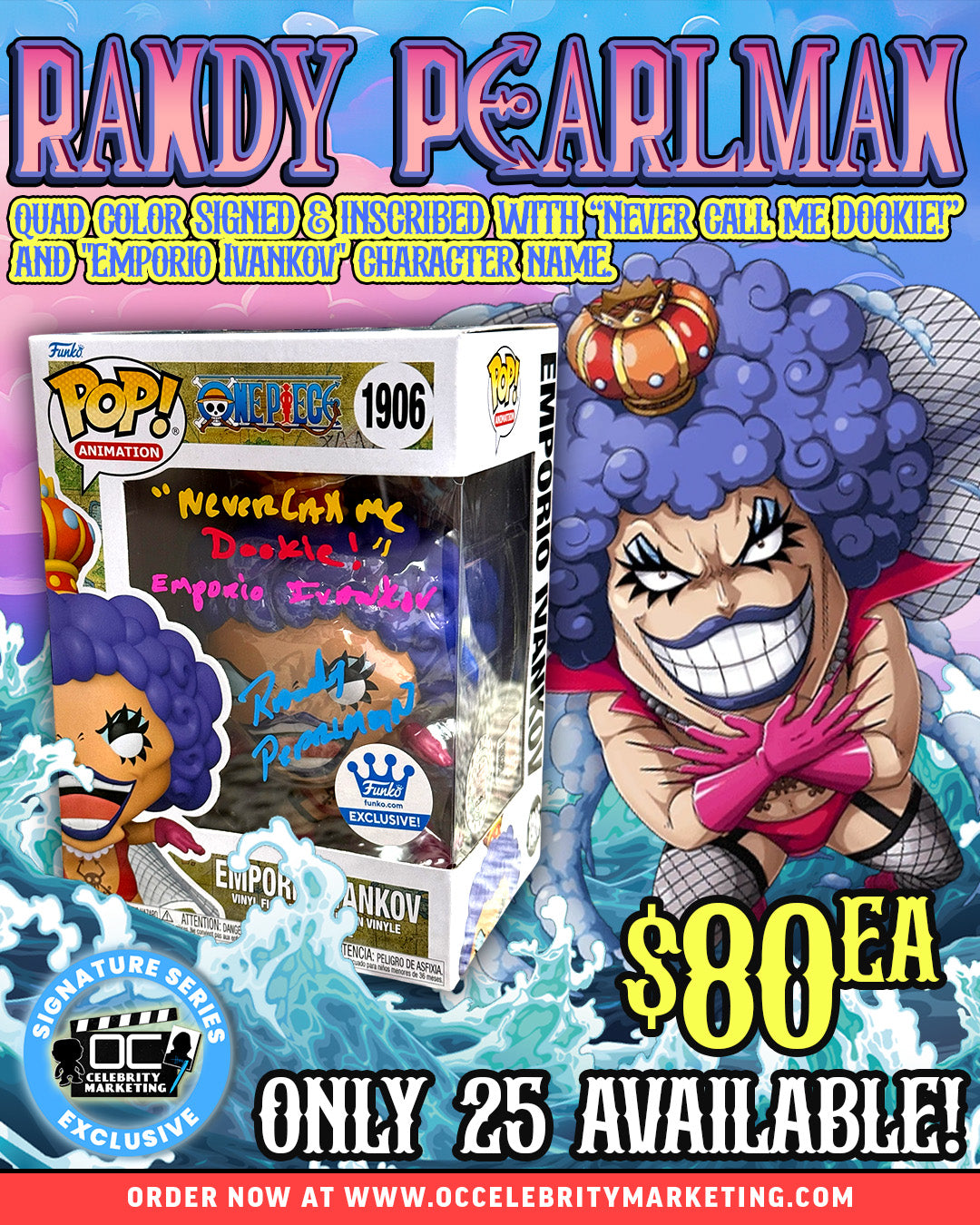 Randy Pearlman: One Piece Emporio Ivankov Funko.com Exclusive Funko Pop! #1906 (#/25)