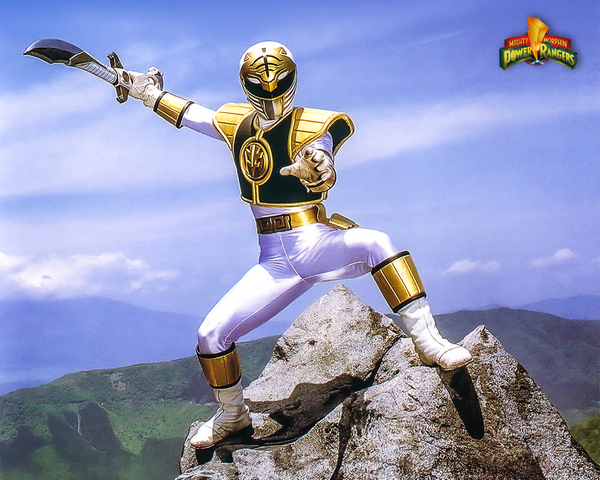 Tony Oliver Autograph Pre-Order – Saba (White Ranger) Image #1 – Mighty Morphin Power Rangers – 8x10 or 11x14 Photo