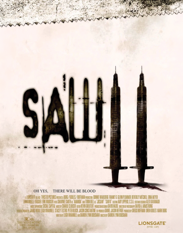 Saw II (2005) Needle Pit Poster Photo (8x10) Pre-Order