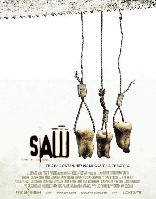 Saw III (2006) Teeth Trap Poster Photo (8x10) Pre-Order