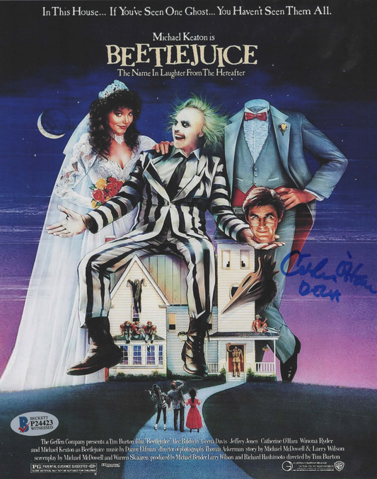 Catherine O'Hara signed 8x10 Beetlejuice movie poster photo