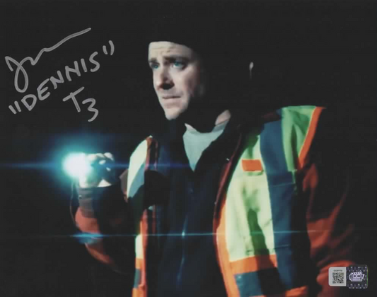 Jon Abrahams signed Terrifier 3 Dennis 8x10 Photo