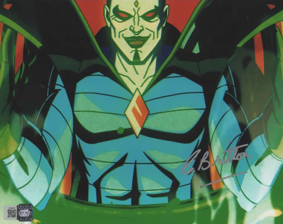 Chris Britton signed Marvel X-Men Mister Sinister 8x10 Photo C