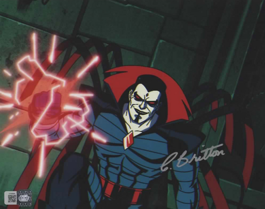 Chris Britton signed Marvel X-Men Mister Sinister 8x10 Photo B