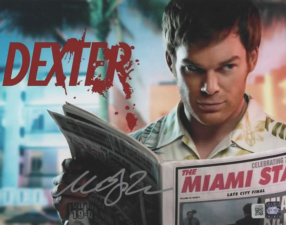 Michael C. Hall signed 8x10 Dexter Morgan photo C