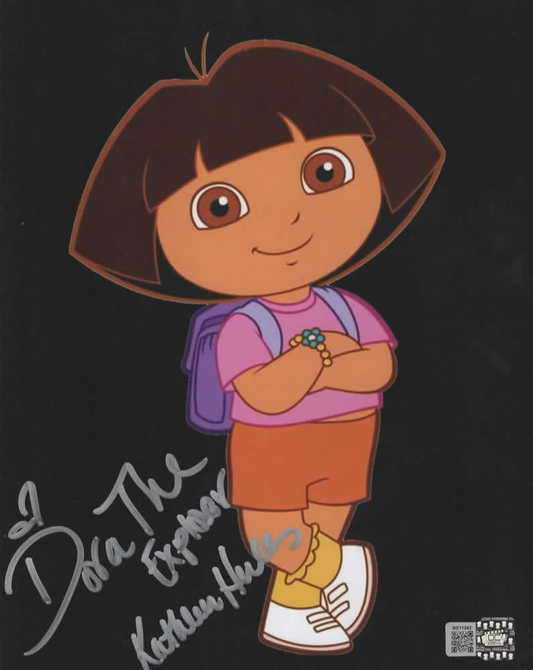 Kathleen Herles signed 8x10 Dora the Explorer photo autographed OCCM QR code