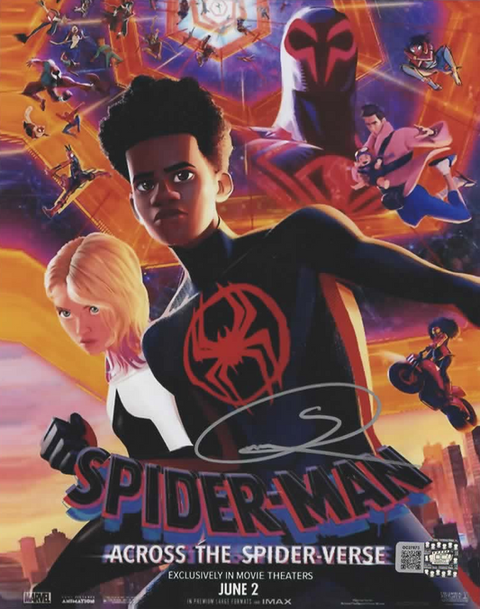 Shameik Moore signed 8x10 Marvel Across The Spider-Verse photo OCCM QR Autograph