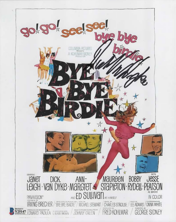 Dick Van Dyke signed 8x10 Bye Bye Birdie Mini Movie Poster Photo