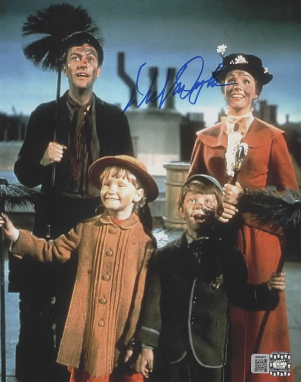 Dick Van Dyke signed 8x10 Mary Poppins Photo C - OCCM, Blue