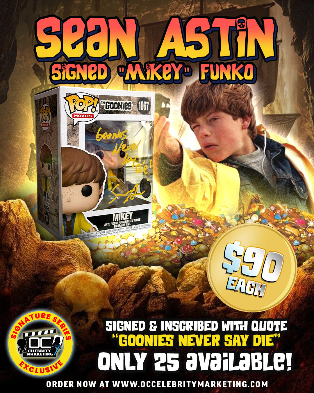 Sean Astin: The Goonies Mikey Funko Pop! #1067 (#/25)