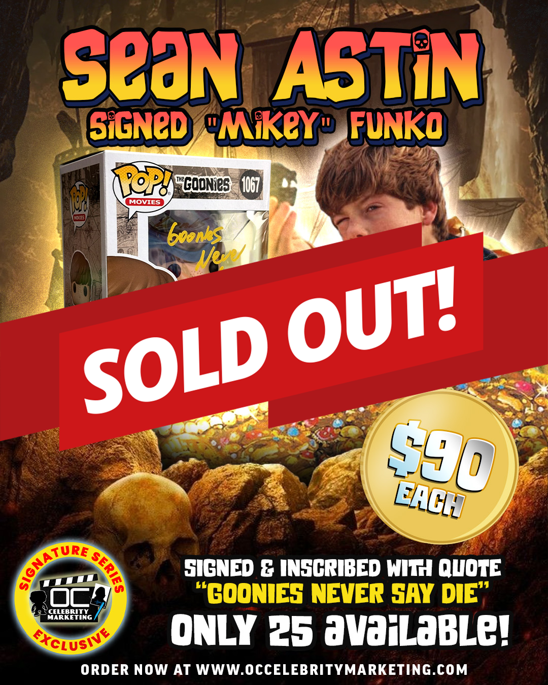 Sean Astin: The Goonies Mikey Funko Pop! #1067 (#/25)