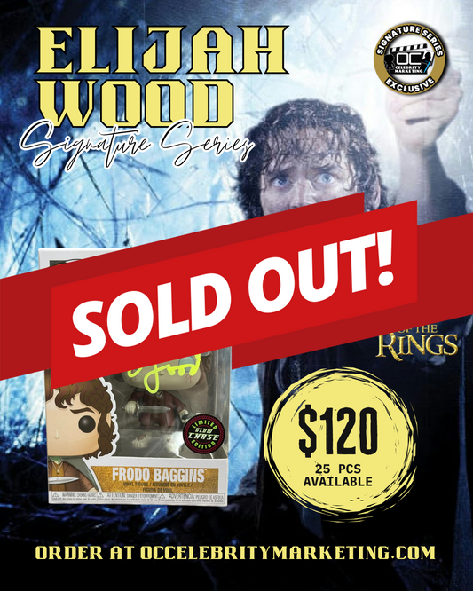 Elijah Wood Signature Series: The Lord of The Rings LE GLOW CHASE Frodo Baggins Funko Pop! #444 (#/25)