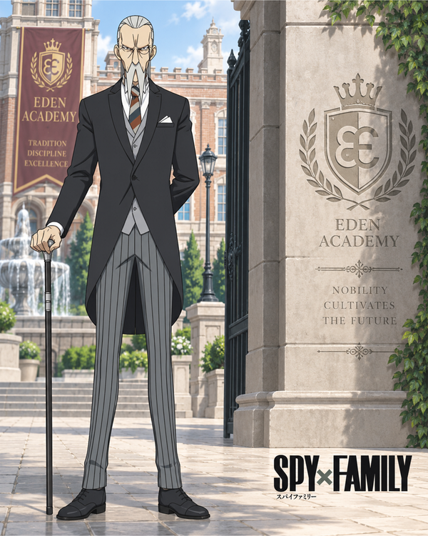 Barry Yandell Signed Spy x Family Henderson/Eden Academy Photo (8x10, 11x14) Pre-Order