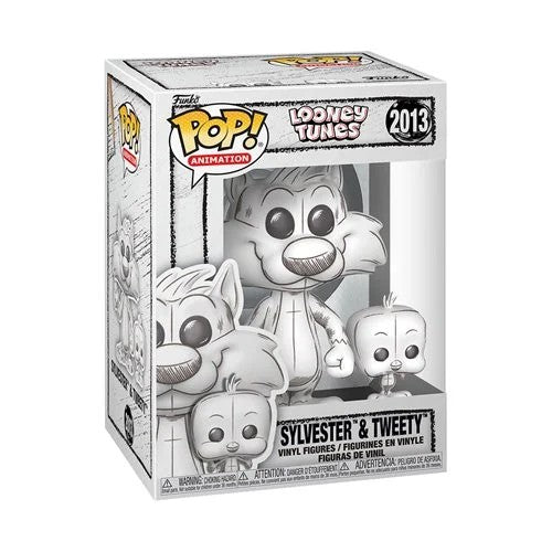 Jeff Bergman signed Looney Tunes Sylvester & Tweety (Sketched Deco) Funko Pop! # 2013 (Pre-Order)