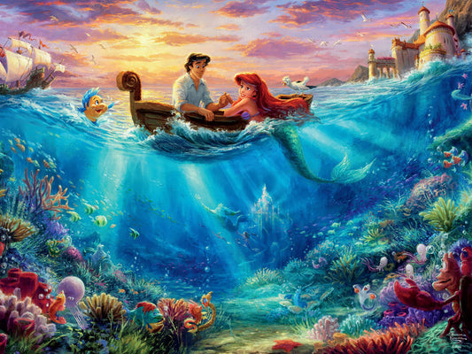 Christopher Daniel Barnes signed The Little Mermaid Thomas Kinkade Image (8x10, 11x14) Pre-Order