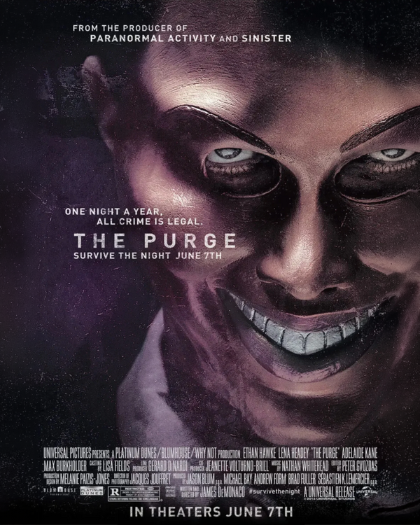 Cindy Robinson signed The Purge Movie Poster Image (8x10, 11x17) Pre-Order