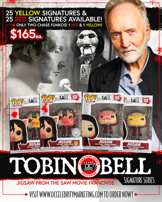 Tobin Bell Signature Series: SAW Jigsaw Funko Pop! (#/50) + 2 (1/1)
