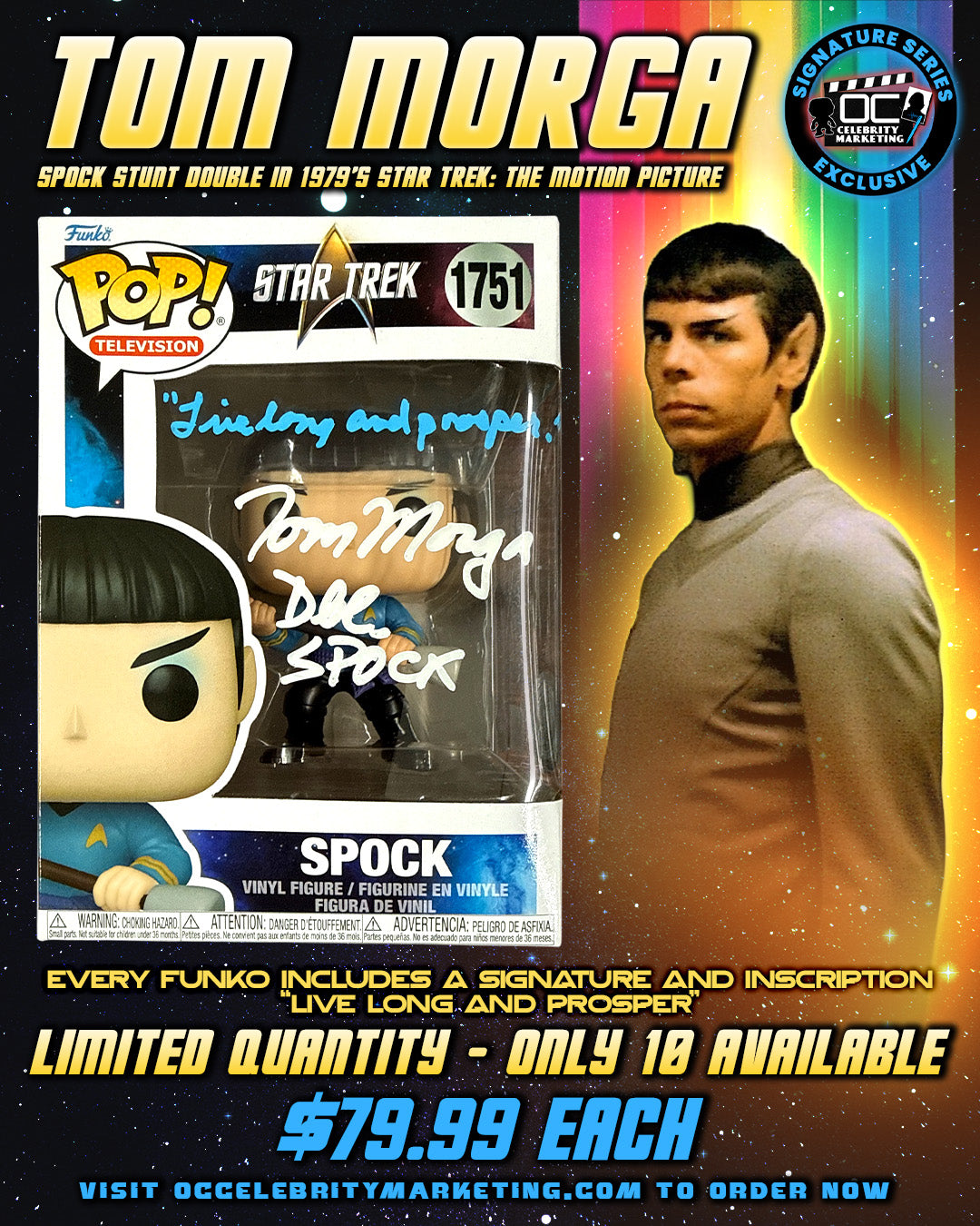 Tom Morga: Star Trek Spock Funko Pop! #1751 (#/10)