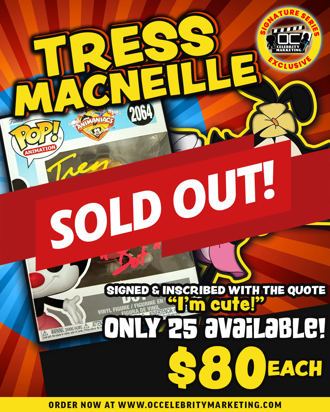 Tress MacNeille: Animaniacs Dot Funko Pop! #2064 (#/25)