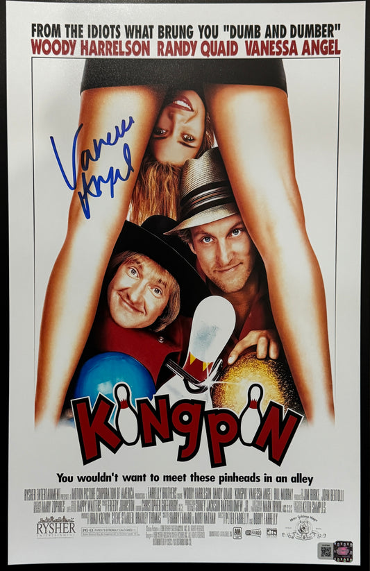 Vanessa Angel signed 11x17 Kingpin movie poster photo