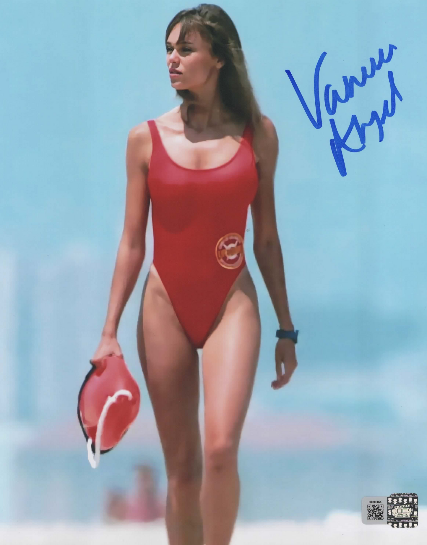 Vanessa Angel signed 8x10 Baywatch photo 1C