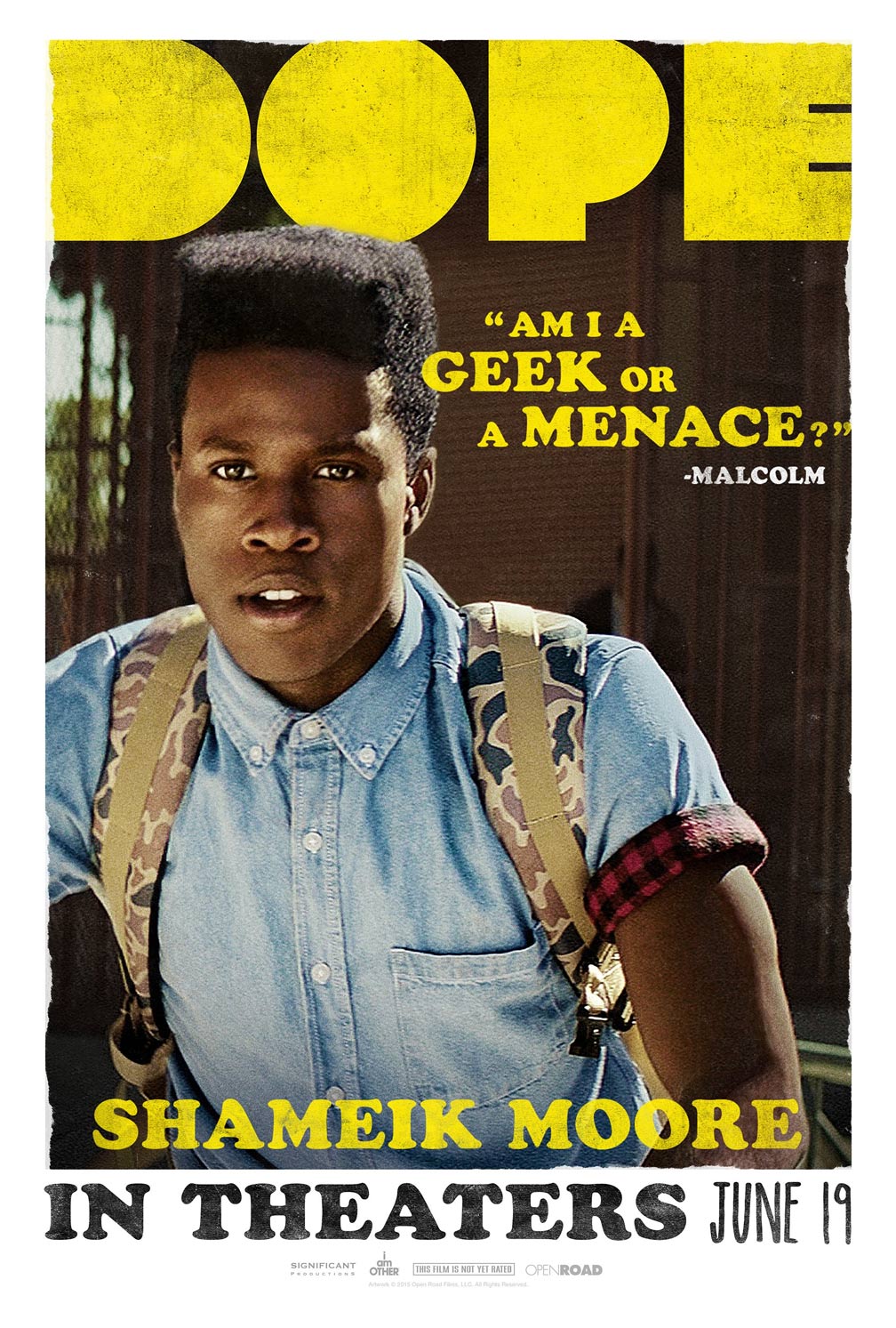 Shameik Moore signed Dope Poster Image #1 (8x10, 11x17)