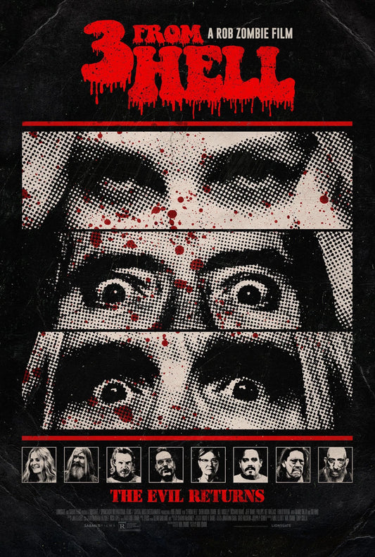 Bill Moseley signed 3 From Hell poster Image #1 (8x10, 11x17) Pre-Order
