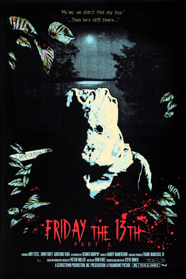 Jerry Wallace signed Friday the 13th Part 2 Poster Image #2 (8x10, 11x17) Pre-Order