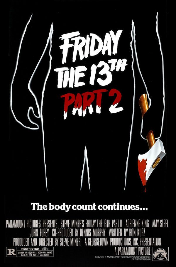 Jerry Wallace signed Friday the 13th Part 2 Poster Image #1 (8x10, 11x17) Pre-Order