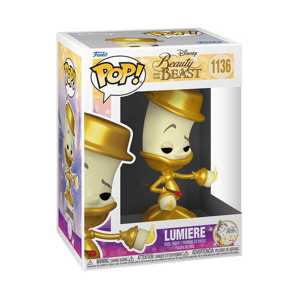 Nik Ranieri signed Beauty and the Beast Lumiere Funko Pop! #1136 (Pre-Order)