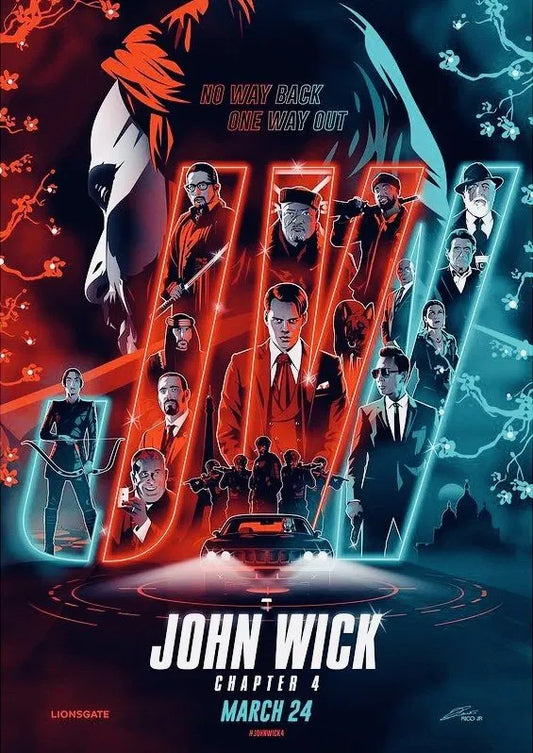 Laurence Fishburne signed John Wick Chapter 4 Poster Image (8x10) Pre-Order