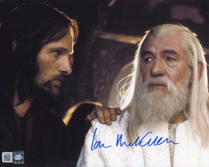 Ian McKellen signed Lord of the Rings Gandalf 8x10 Photo Image #1