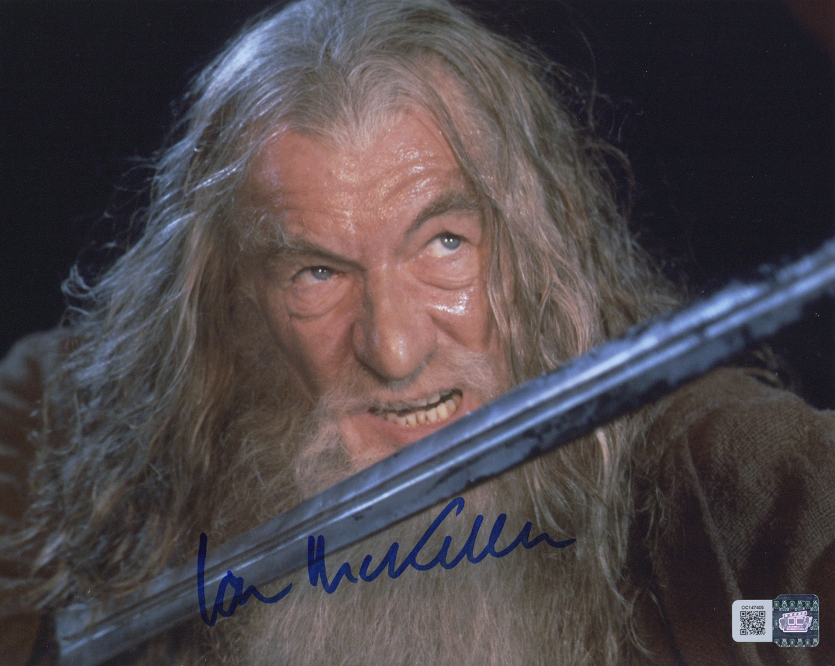Ian McKellen signed Lord of the Rings Gandalf 8x10 Photo Image #5