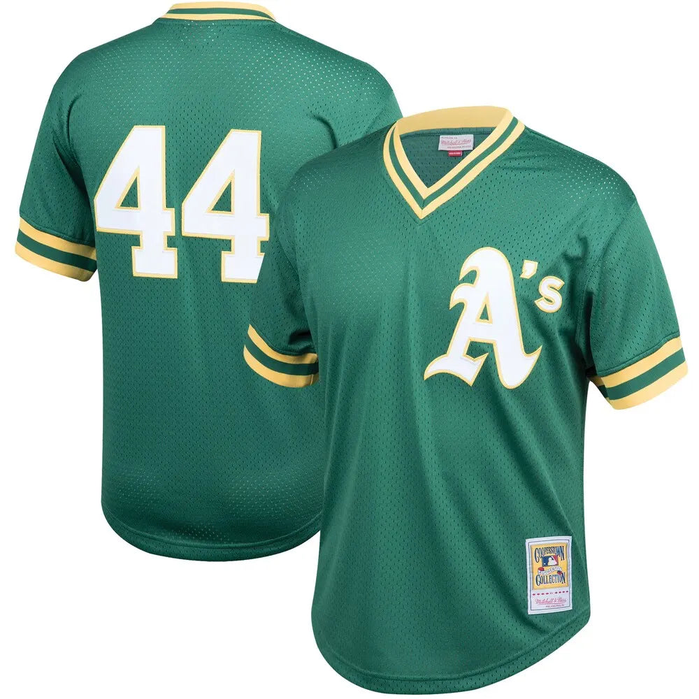 Reggie Jackson Signed Mitchell & Ness Oakland Athletics #44 XL Jersey (Pre-Order)