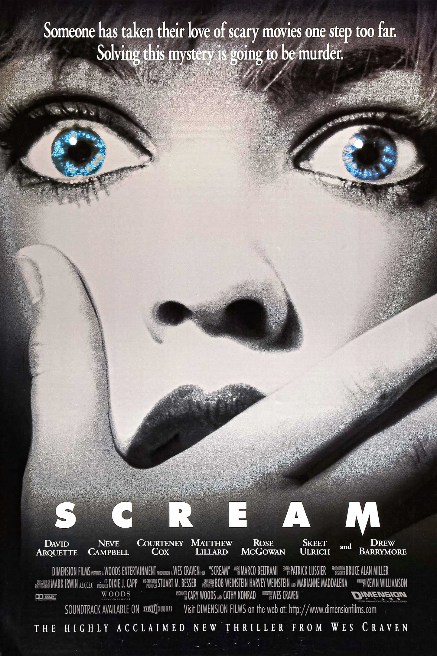 Skeet Ulrich signed Scream (1996) Movie Poster Photo #1 (11x17) Pre-Order
