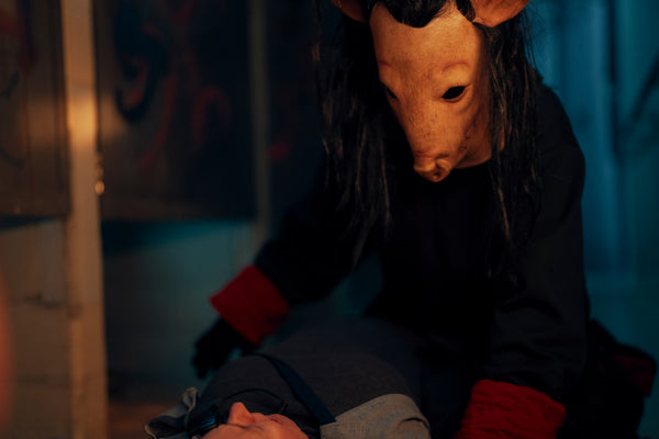 Shawnee Smith Signed Pig Mask Attack Scene Photo (8x10, 11x14) Pre-Order