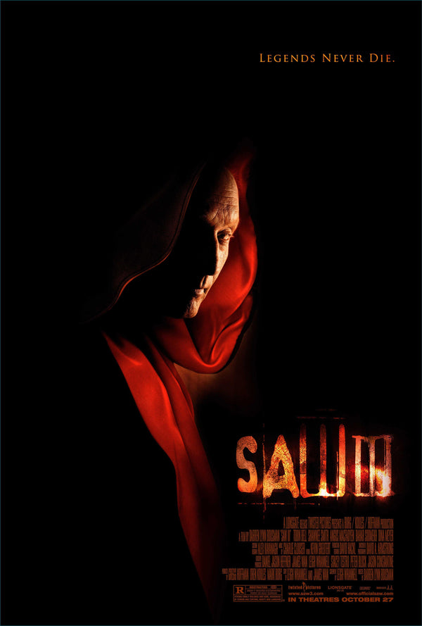 Tobin Bell Signed Saw III Jigsaw Red Cloak Poster Photo (8x10, 11x17) Pre-Order)