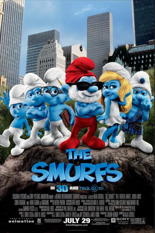 Hank Azaria signed The Smurfs Movie Poster Photo (8x10, 11x17) Pre-Order