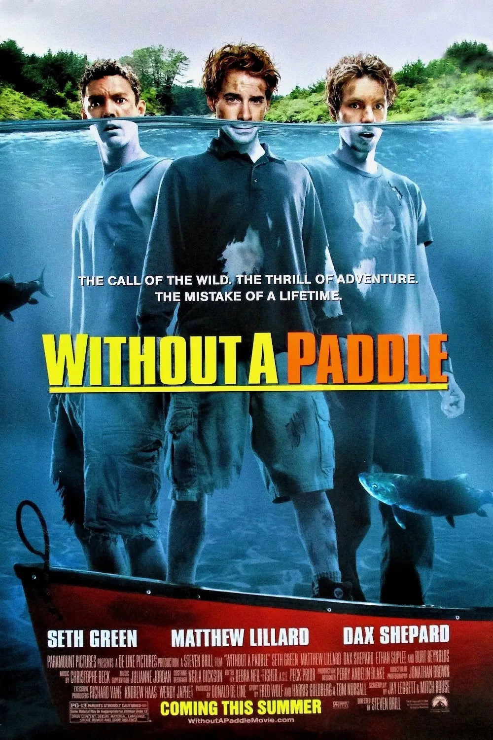 Matthew Lillard signed Without a Paddle Movie Poster Photo (8x10, 11x17) Pre-Order