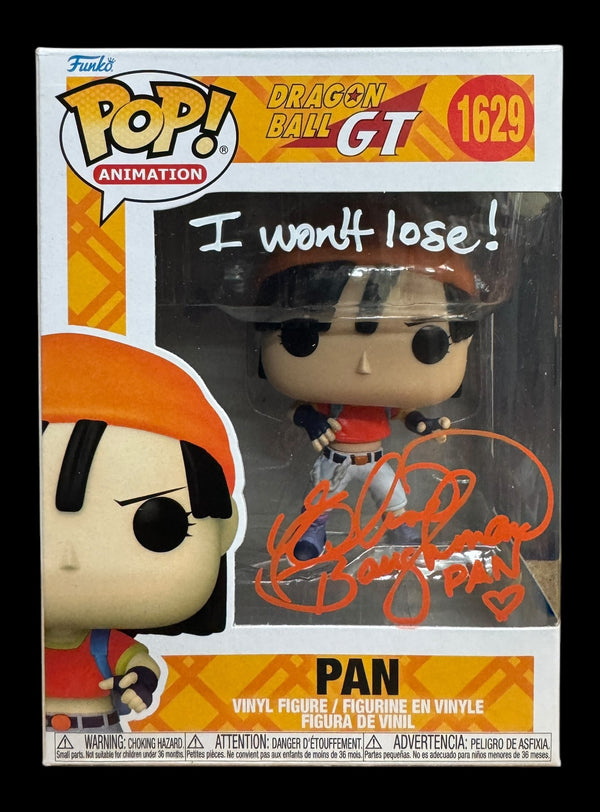 Elise Baughman signed Dragon Ball GT Pan Funko Pop! - "I won't lose!"