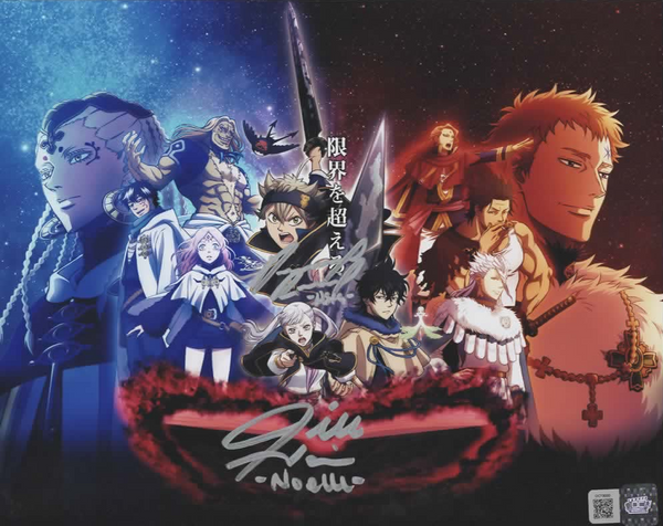 Dallas Reid & Jill Harris signed 8x10 Black Clover photo B