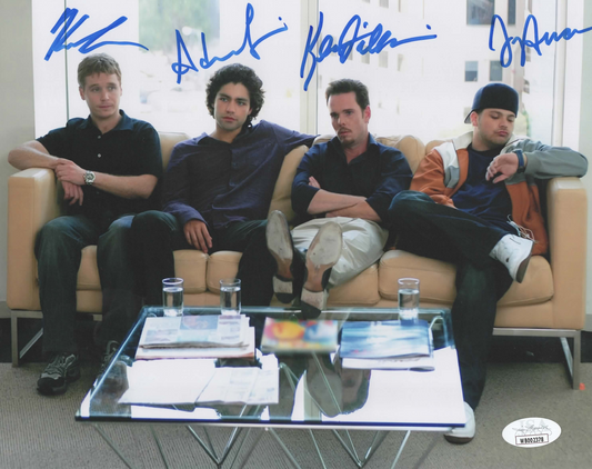 Adrian Grenier, Kevin Connolly, Jerry Ferrara and Kevin Dillon signed 8x10 Entourage photo