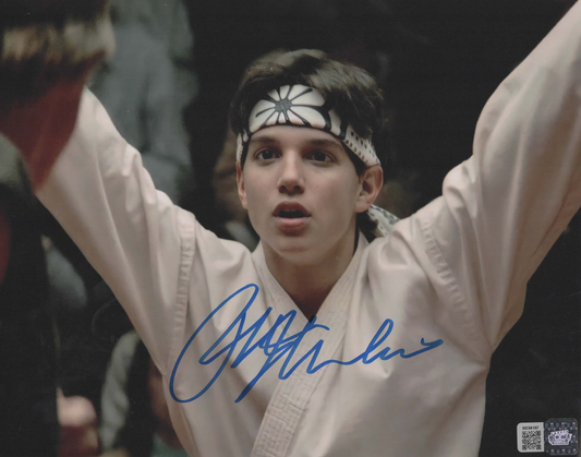 Ralph Macchio signed 8x10 The Karate Kid photo 1C