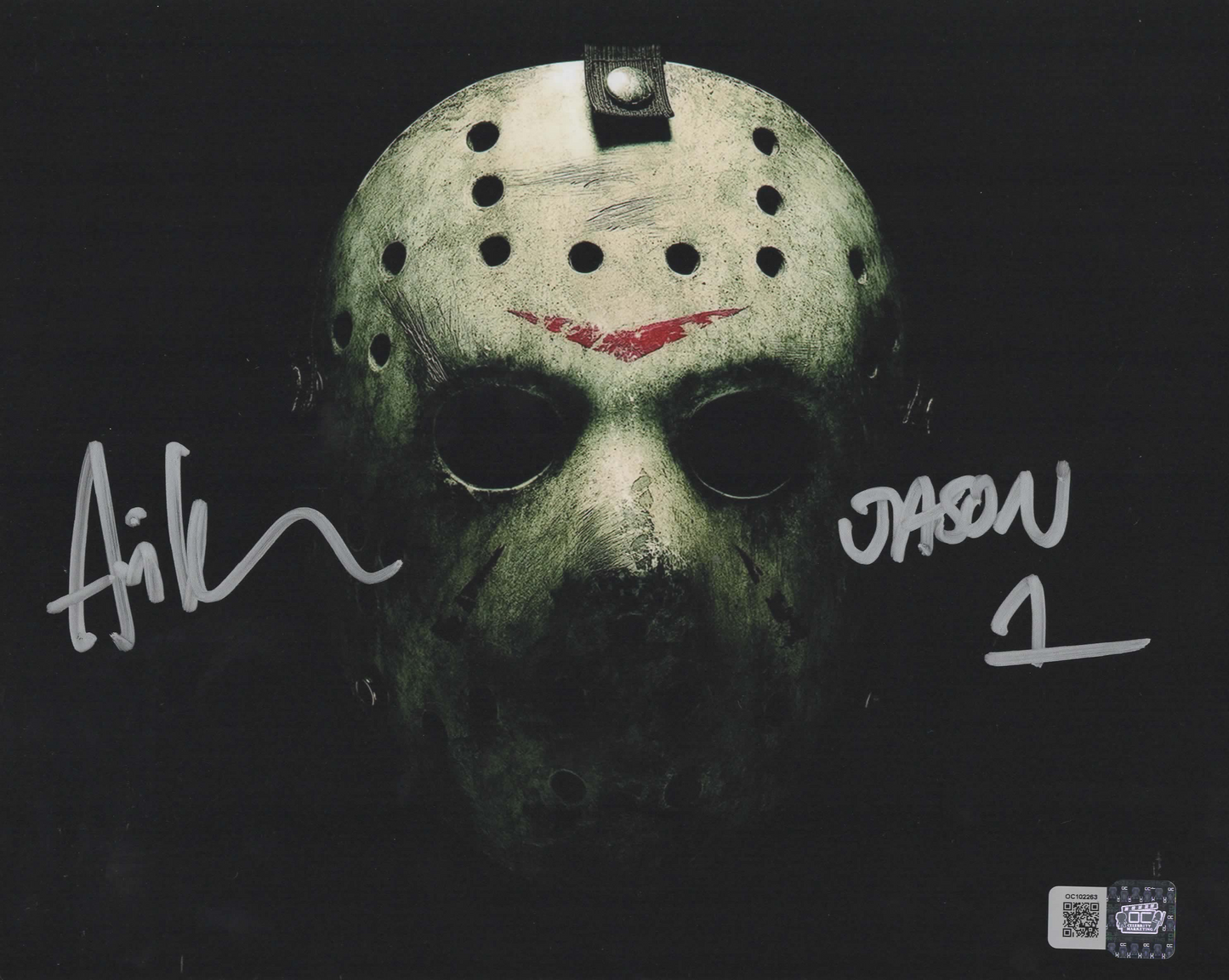 Ari Lehman signed 8x10 Friday the 13th Jason Voorhees Photo 1E